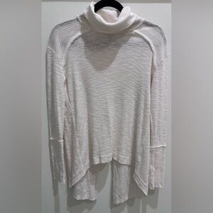 We The Free Cream Long Sleeve Turtleneck Top